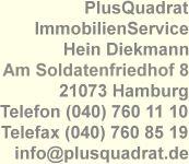 PlusQuadrat ImmobilienService Hein Diekmann - Hamburg
